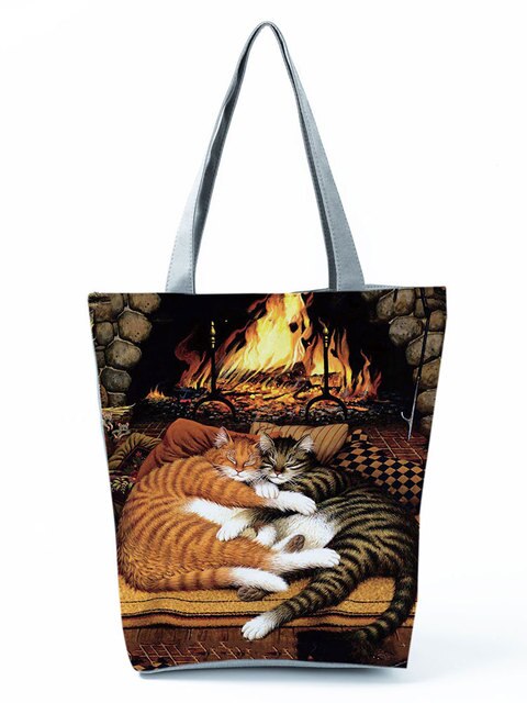 Bolsa de ombro impermeável - Amores por gatinhos®