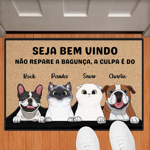 Tapete Personalizado - Amo pets