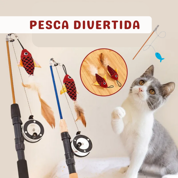 Brinquedo para gatinhos - Pesca Divertida