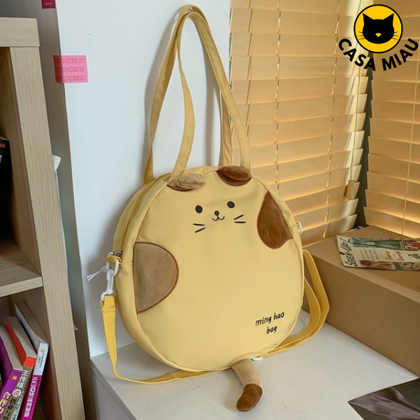 Bolsa formato de gatinho - Miaugnifica - Amarela