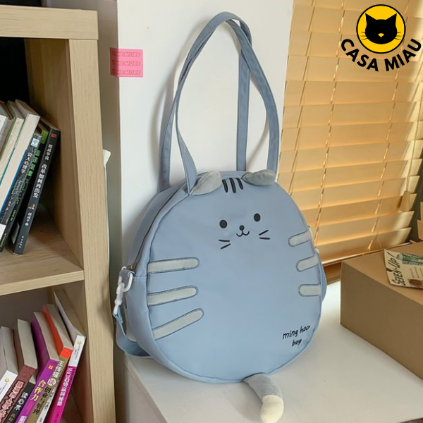 Bolsa formato de gatinho - Miaugnifica - Azul