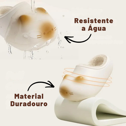 Pantufa Pata de Gato