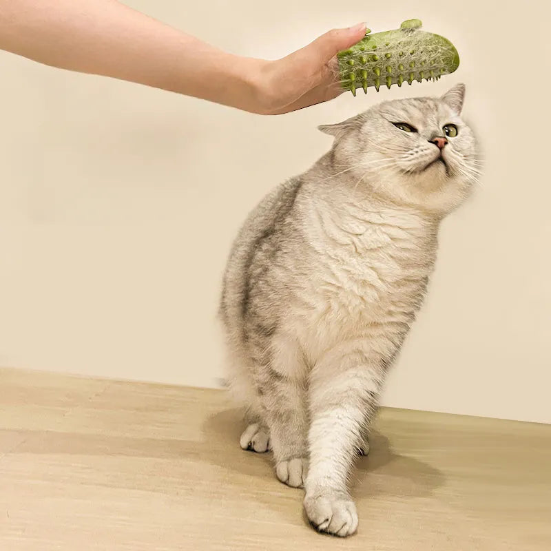 Escova massageadora para gatinhos Ronron - flexível