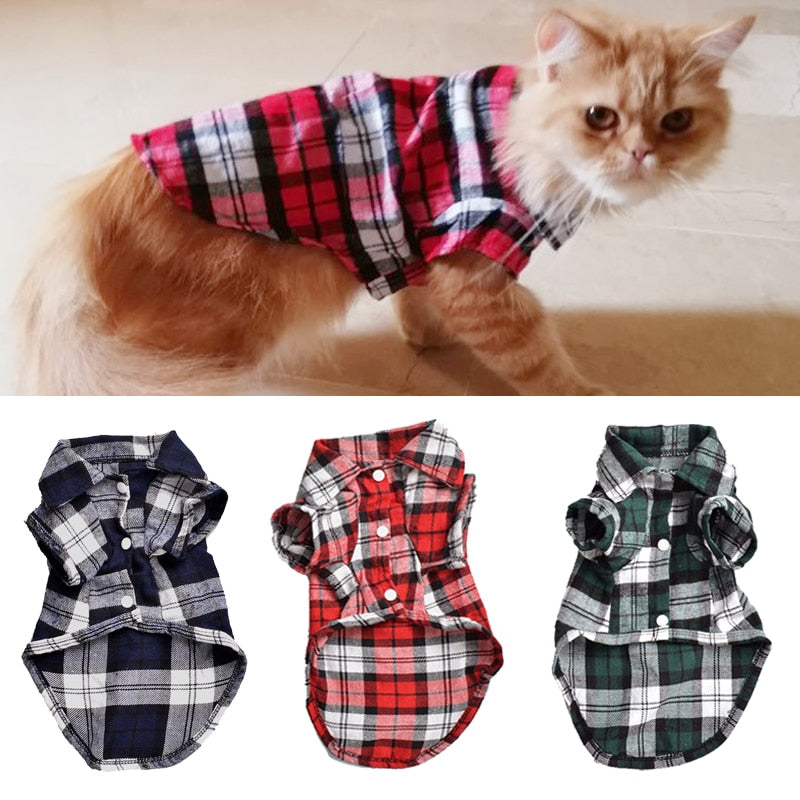 Camisa Xadrez para gatos - Bonny ®