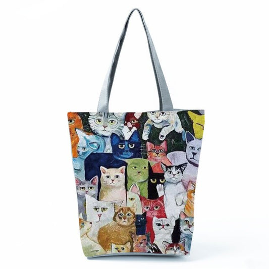 Bolsa de ombro impermeável - Amores por gatinhos® - Amamos gatinhos 2